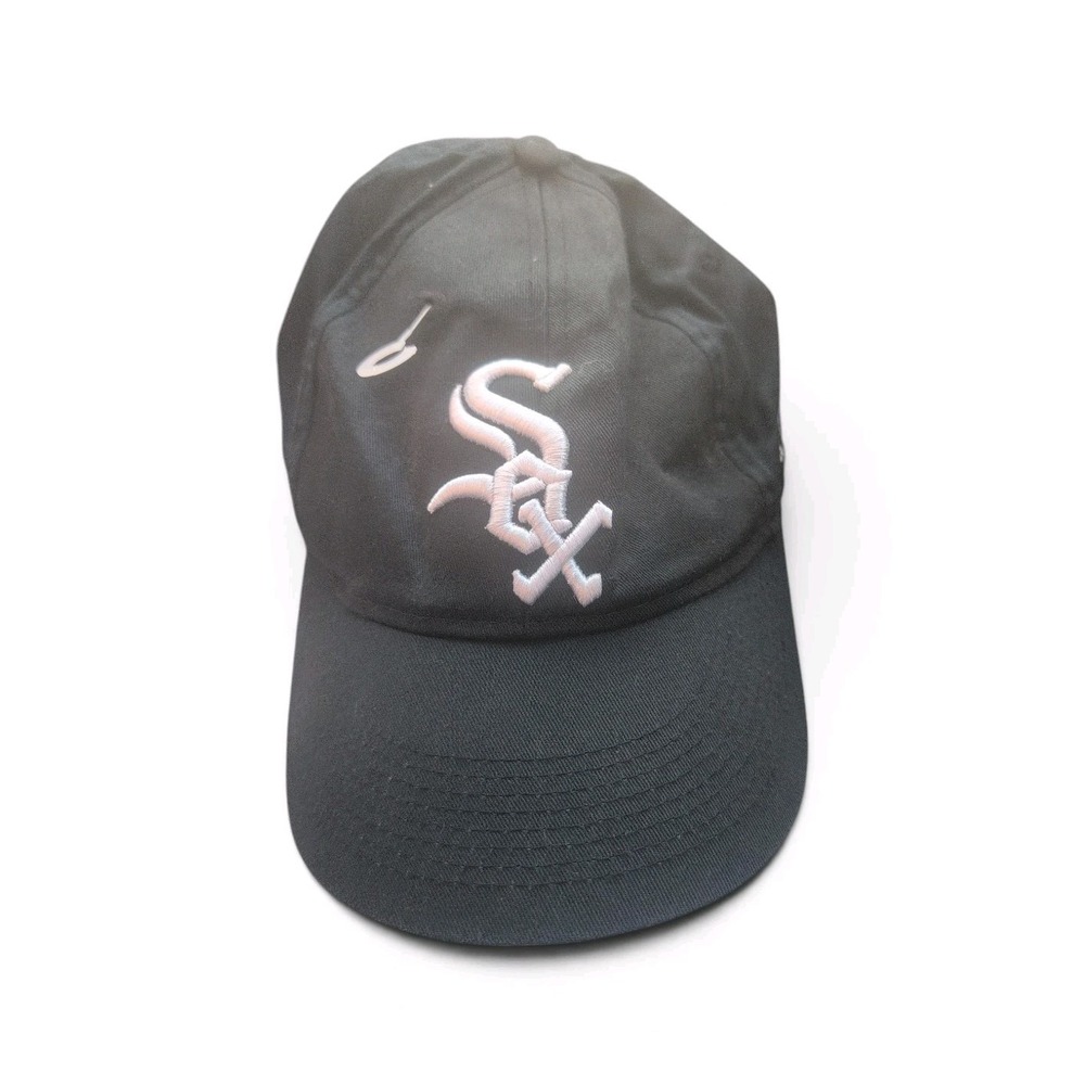 OC Sports MLB Chicago White Sox Youth Boys Black Baseball Cap Embroidered Logo